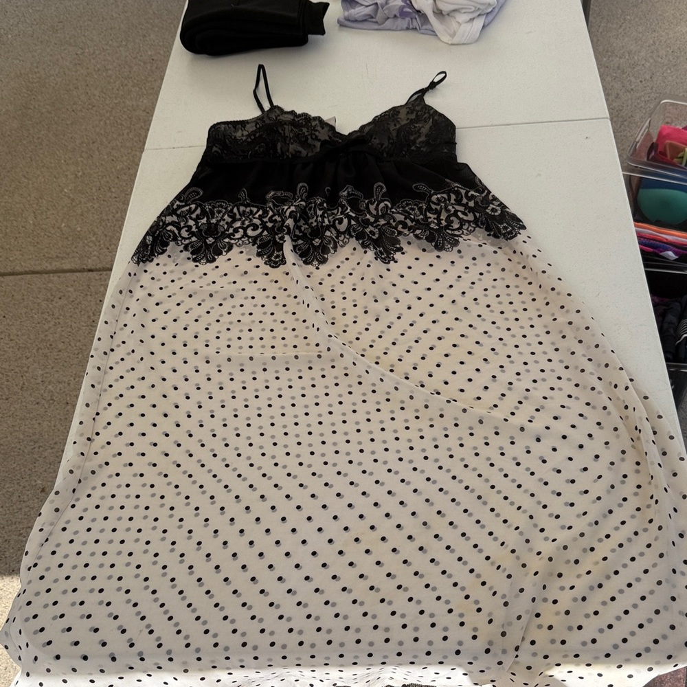 Black and White Polka Dot Dress